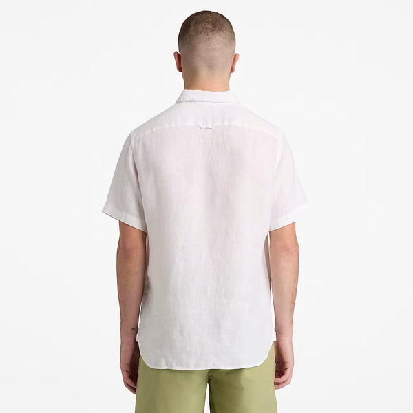 Mill Brook Linen Short Sleeve Shirt White