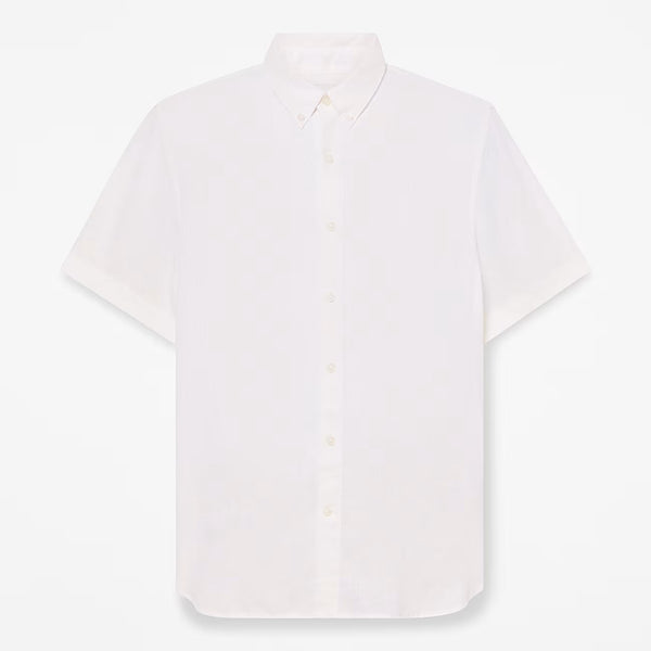 Mill Brook Linen Short Sleeve Shirt White