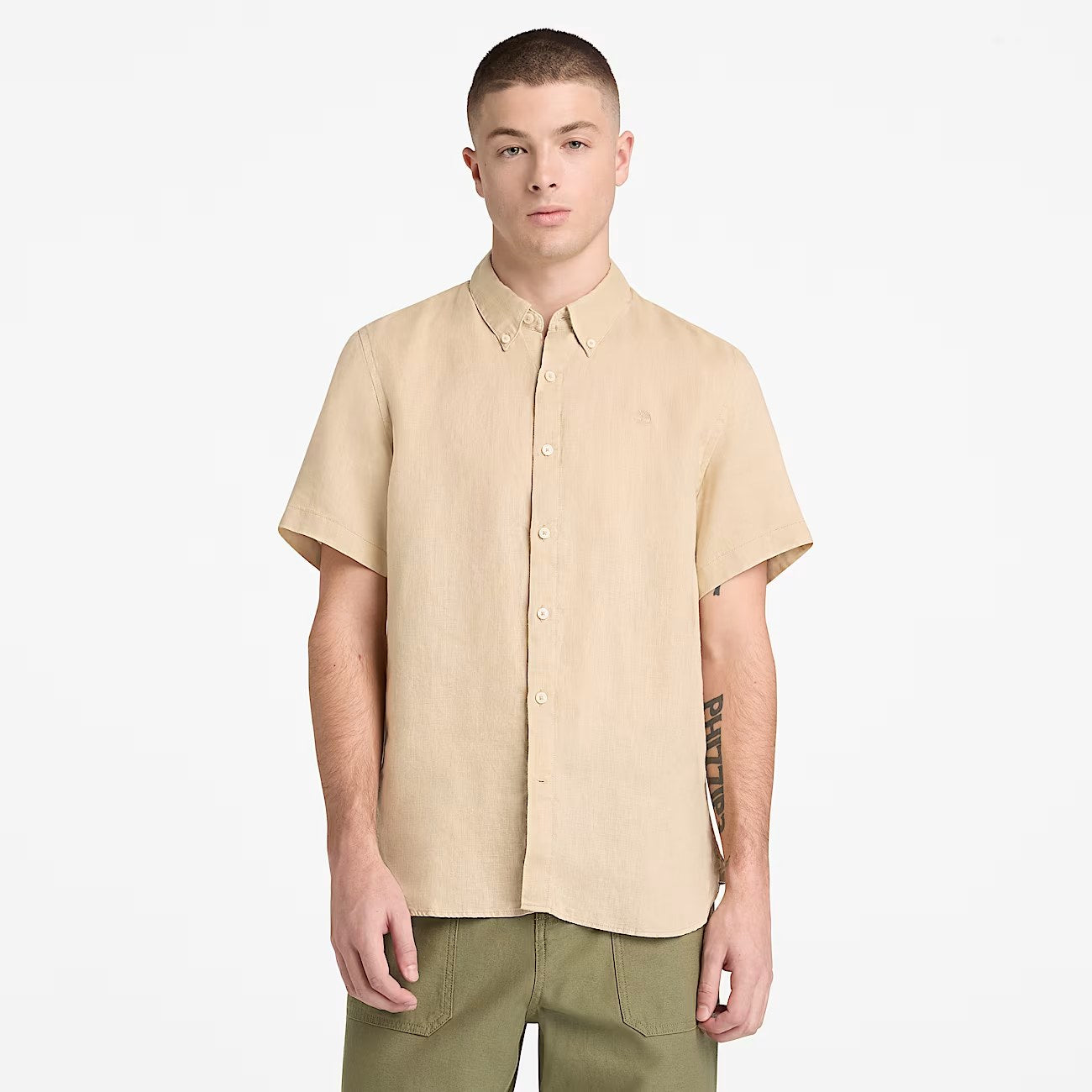 Mill Brook Linen Short Sleeve Shirt Safari