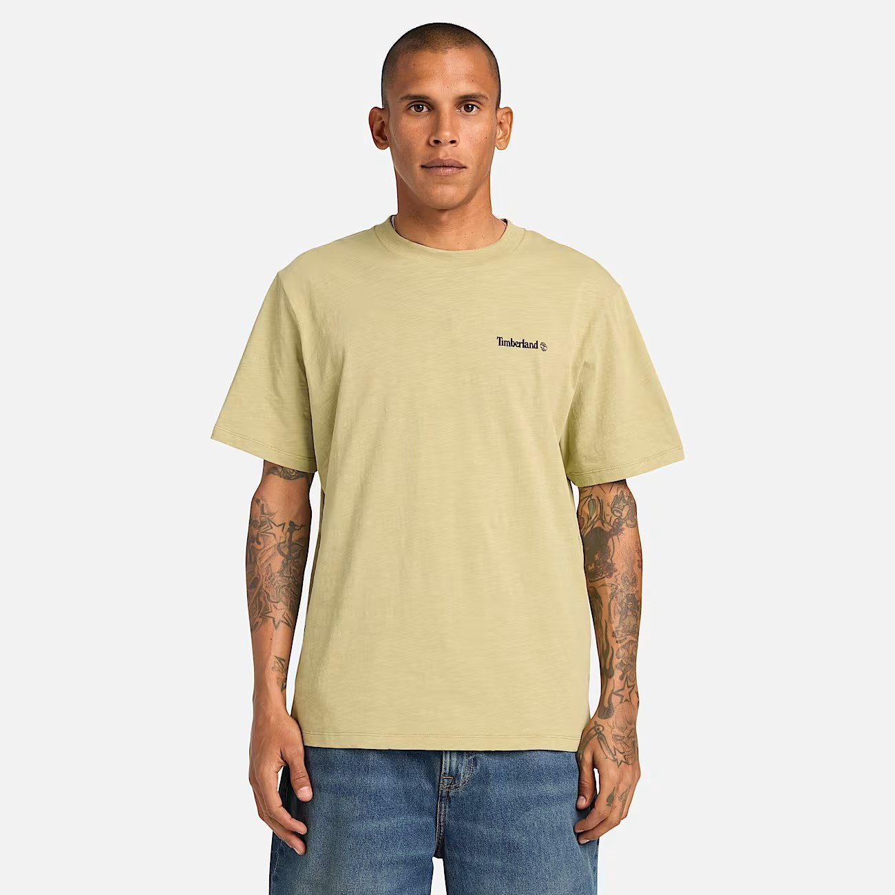 Fishing Photo Back garphic Tee Sage