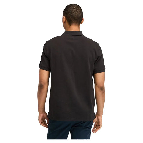 Millers River Short Sleeve Polo Slim Black