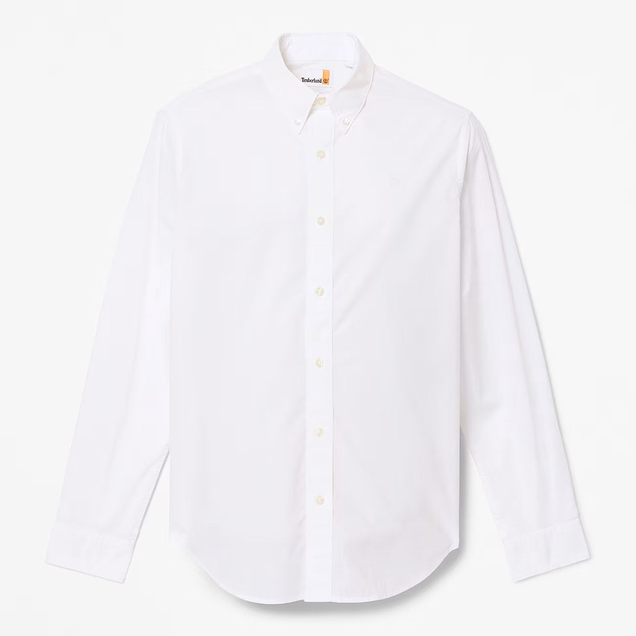 Long Sleeve Stretch Pop White