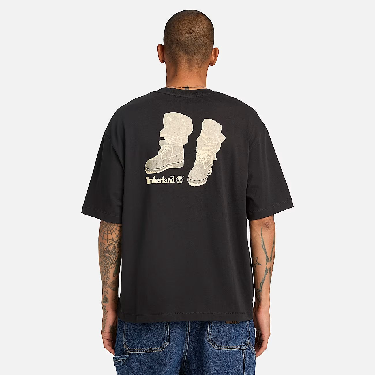 Short Sleeve ''Timbs on my feet'' Graphi Black