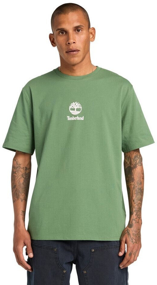 TIMBERLAND Print Stack Logo Short Sleeve Tee