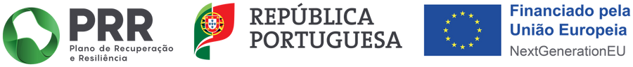 PRR — Plano de Recuperação e Resiliência · República Portuguesa · Financiado pela União Europeia, NextGenerationEU